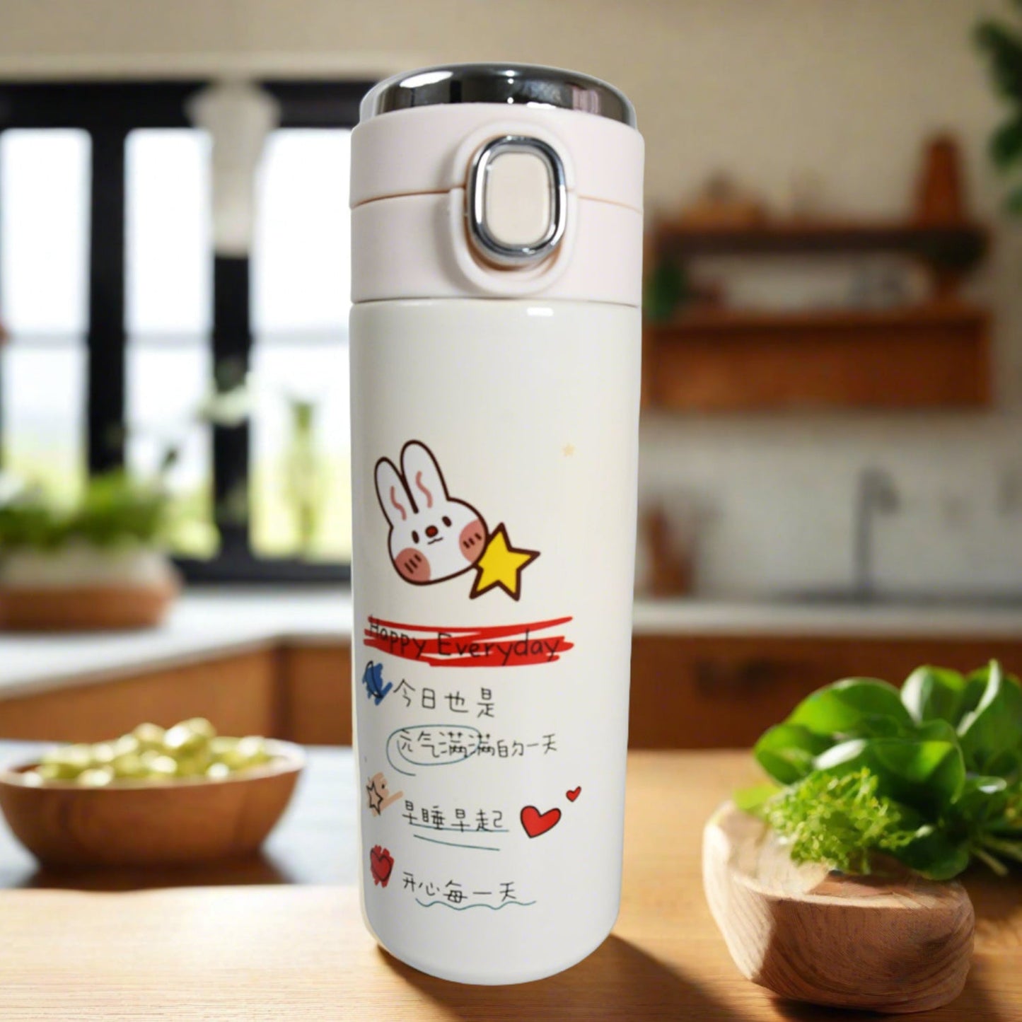 Smart Vacuum Insulated Water Bottle with LED Temperature Display, Cold & Hot | Leak Proof | Office Bottle | Gym | Home | Kitchen | Hiking | Trekking | Travel Bottle (Mix Color & Design / 420 ML)