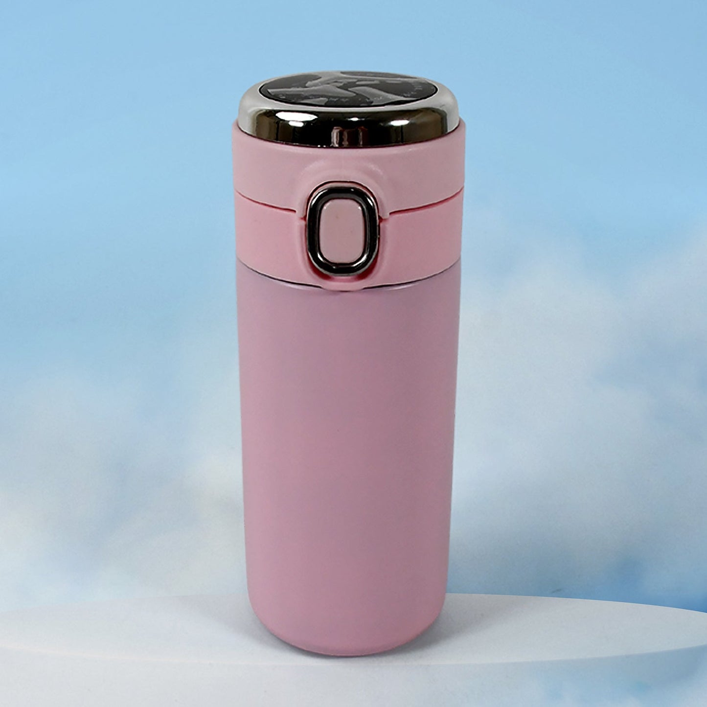 Smart Vacuum Insulated Water Bottle with LED Temperature Display, Cold & Hot | Leak Proof | Office Bottle | Gym | Home | Kitchen | Hiking | Trekking | Travel Bottle (Mix Color & Design / 300 ML Approx)