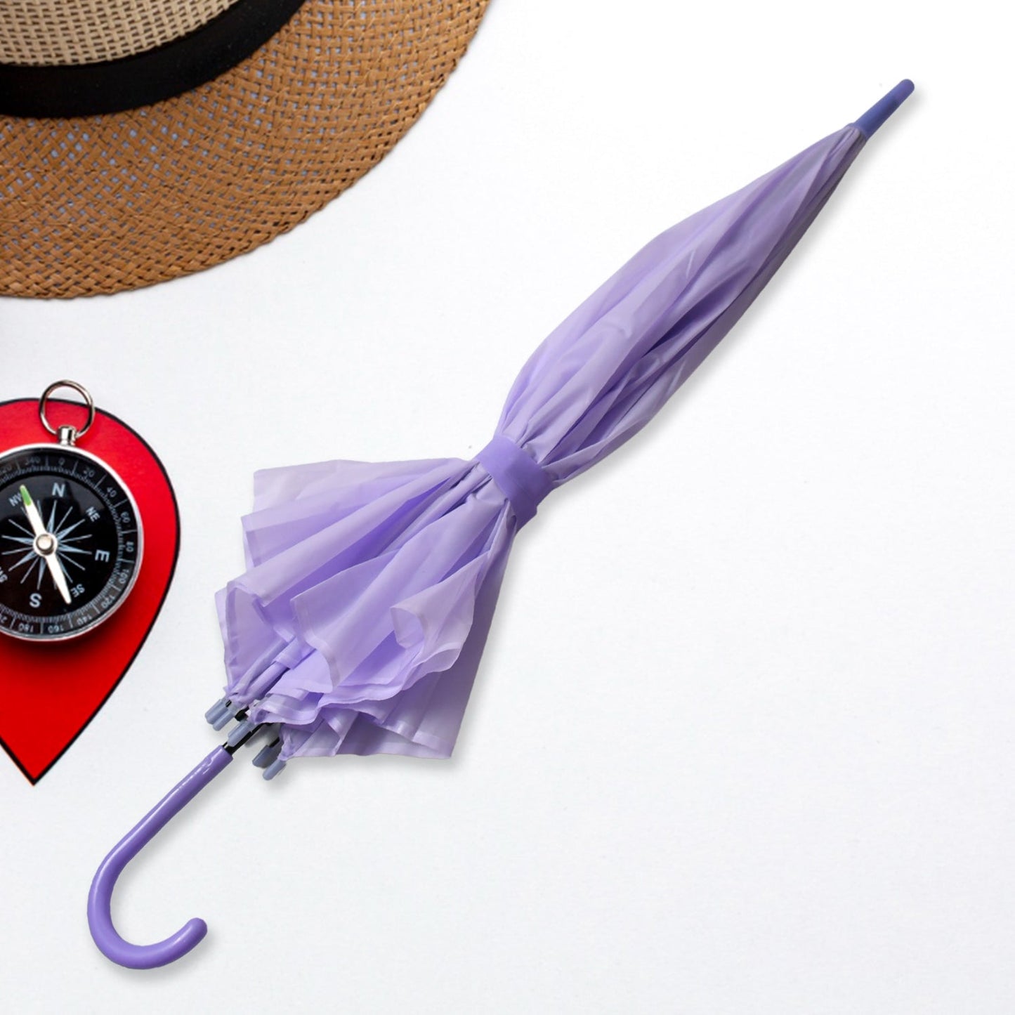 Beautiful Umbrella Summer Sun and Rain Protection Foldable Cute Umbrella || UV Protection Rain Sun Umbrella || Travel Accessories || Umbrella for Children, Girls, and Boys (1 Pc)