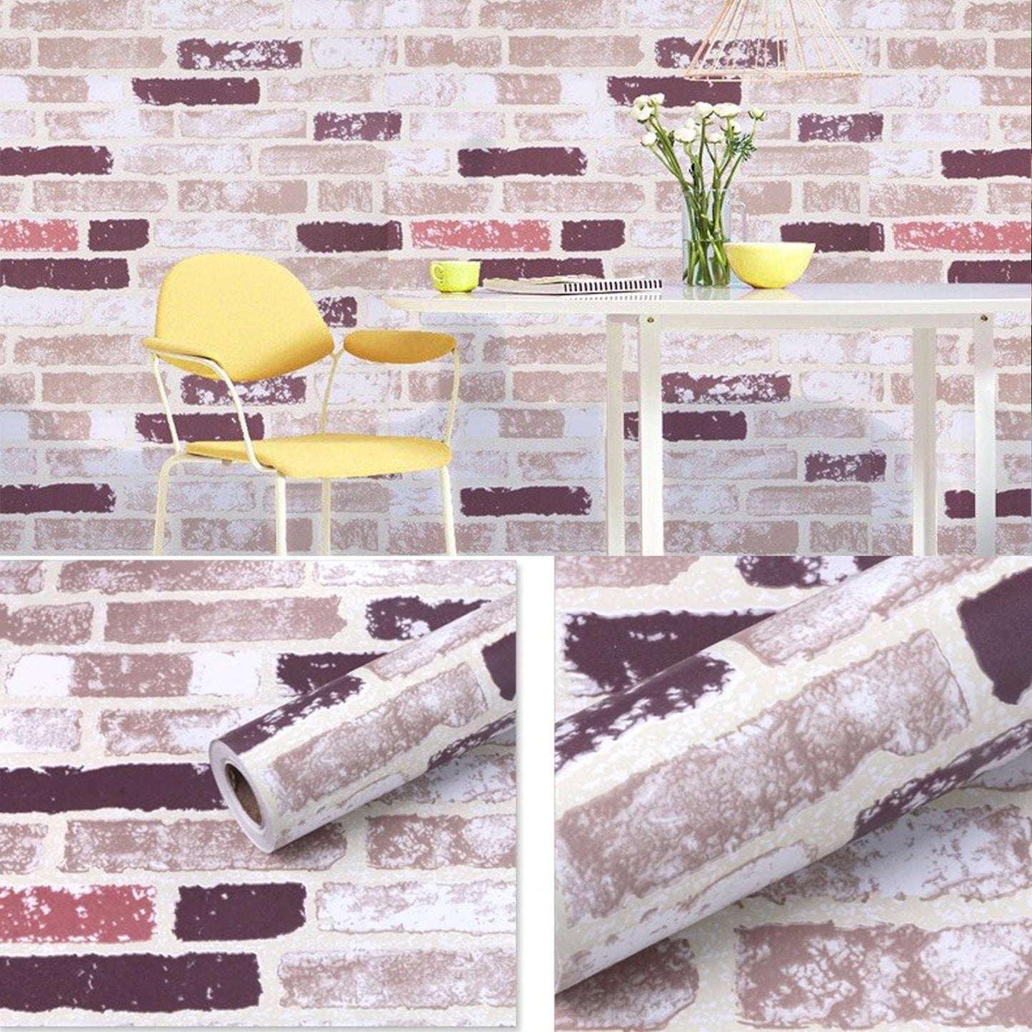 9120 Wall Stickers DIY Wallpaper Decal 3D Self Adhesive House Office Decorative, Living Room, Hall, Kitchen Shelf Contact Paper Interior
