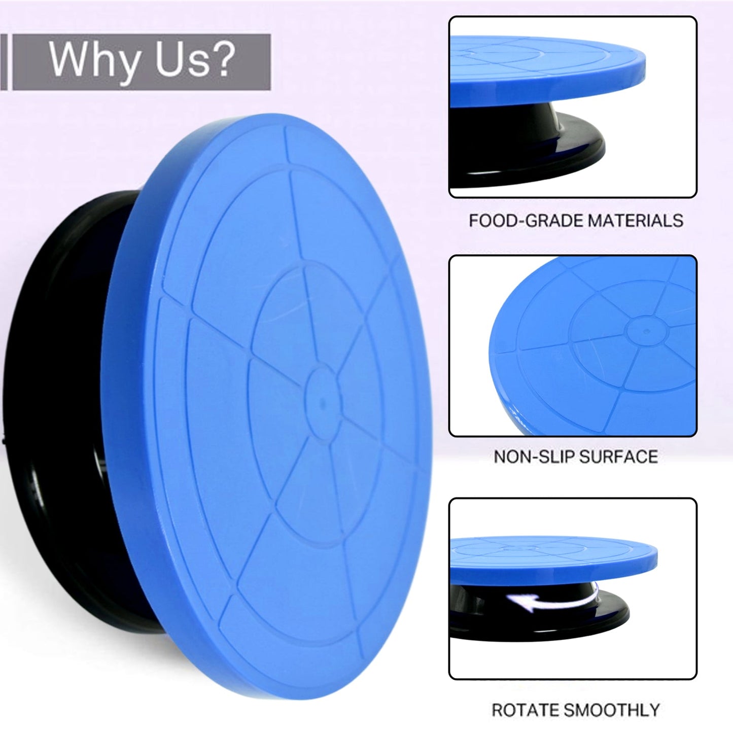 2734 Cake Stand Revolving Decorating Turntable Easy Rotate Cake Stand For Home & Birthday Party Use