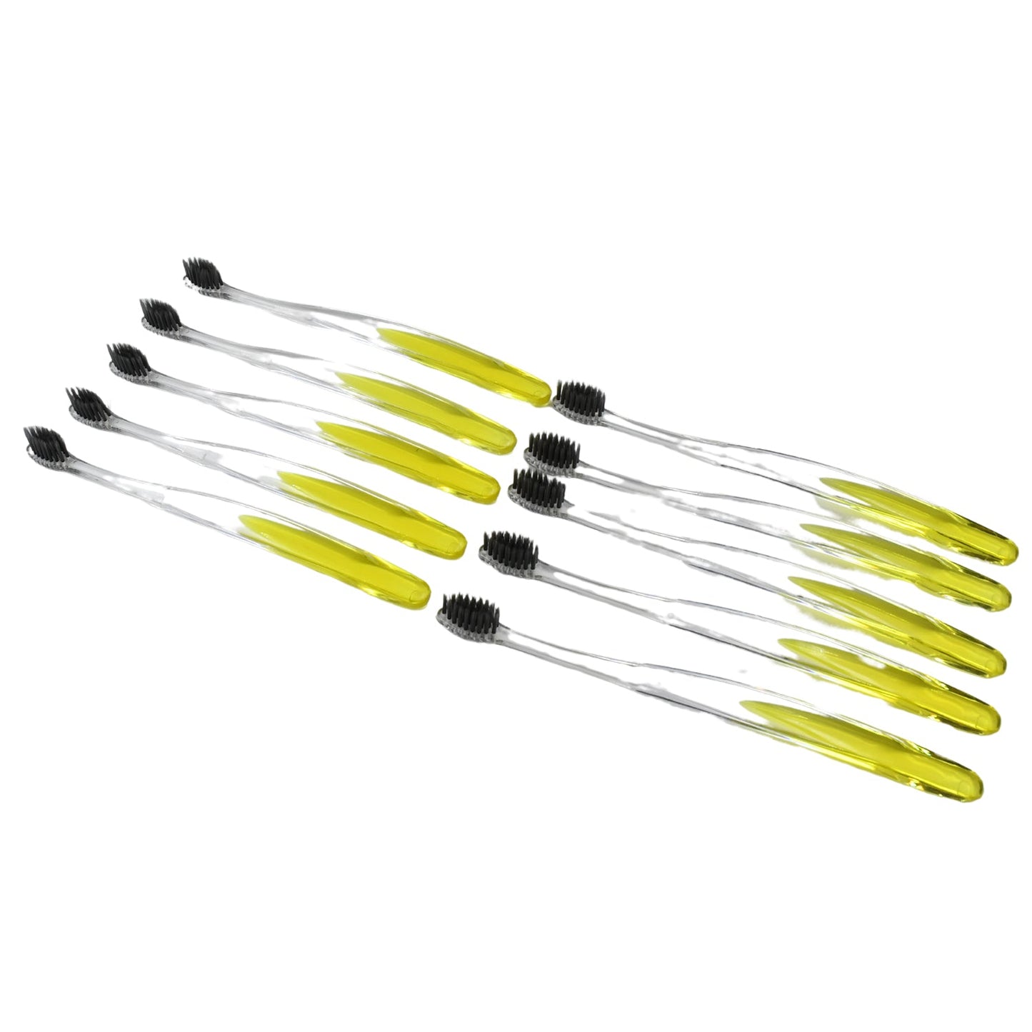 Premium Plastic Toothbrush With Plastic Round Box for Men and Women, Kids, Adults Plastic Toothbrush (10 pcs Set)