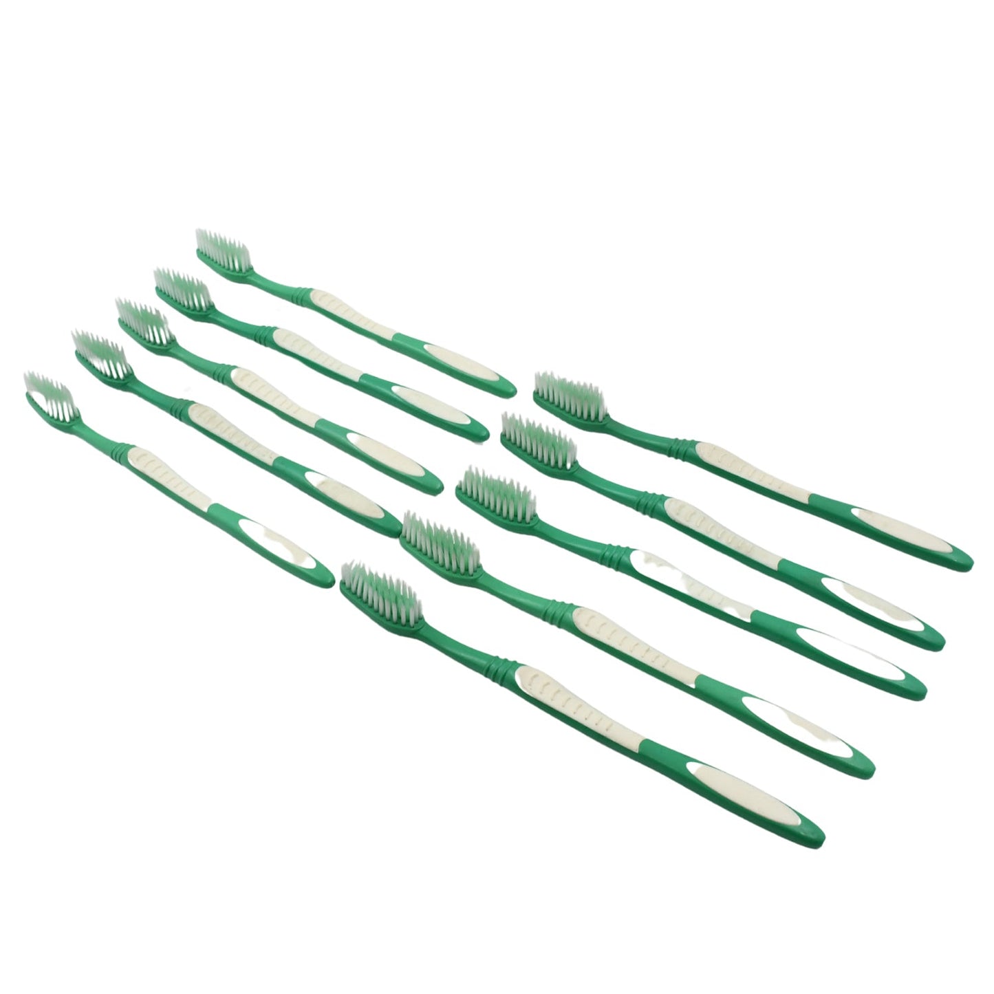 Plastic Toothbrush With Plastic Round Box for Men and Women, Kids, Adults Plastic Toothbrush (10 pcs Set)