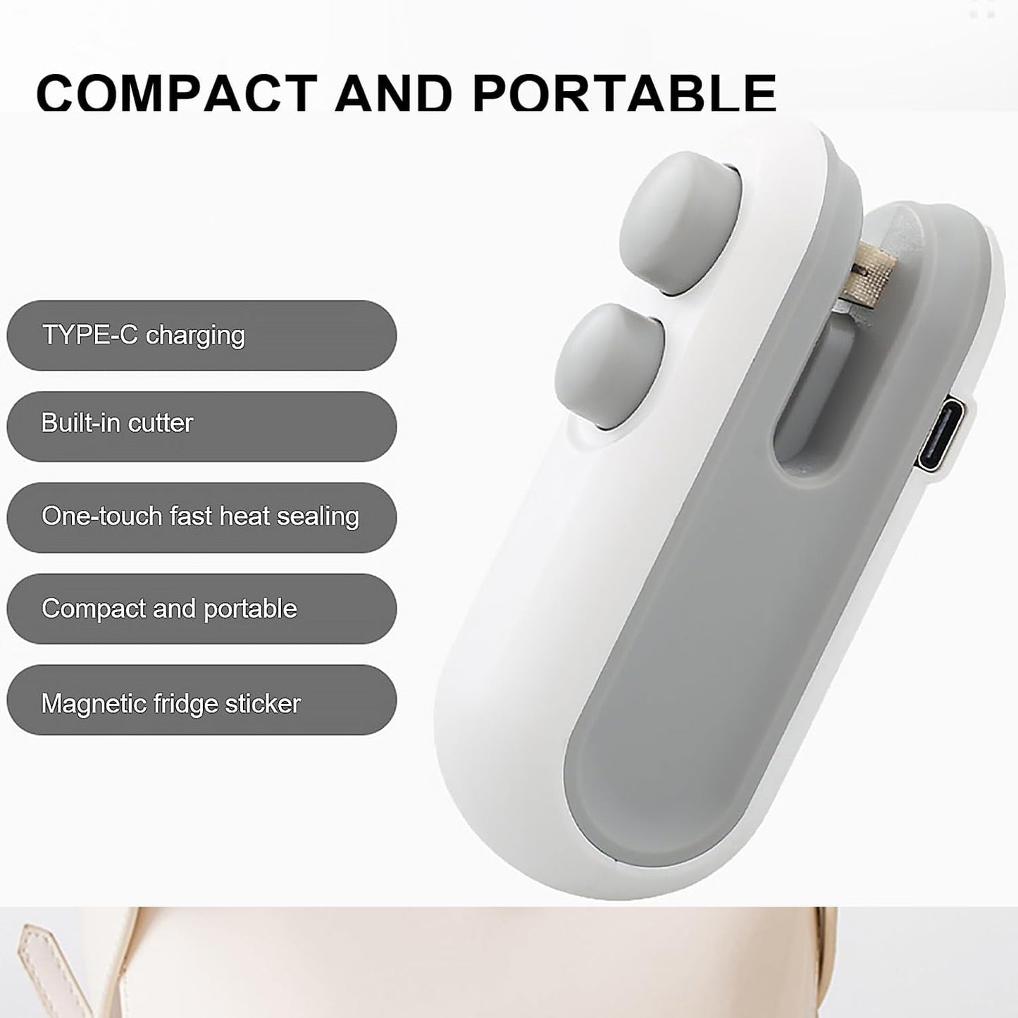 2-in-1 Mini Bag Sealer & Cutter