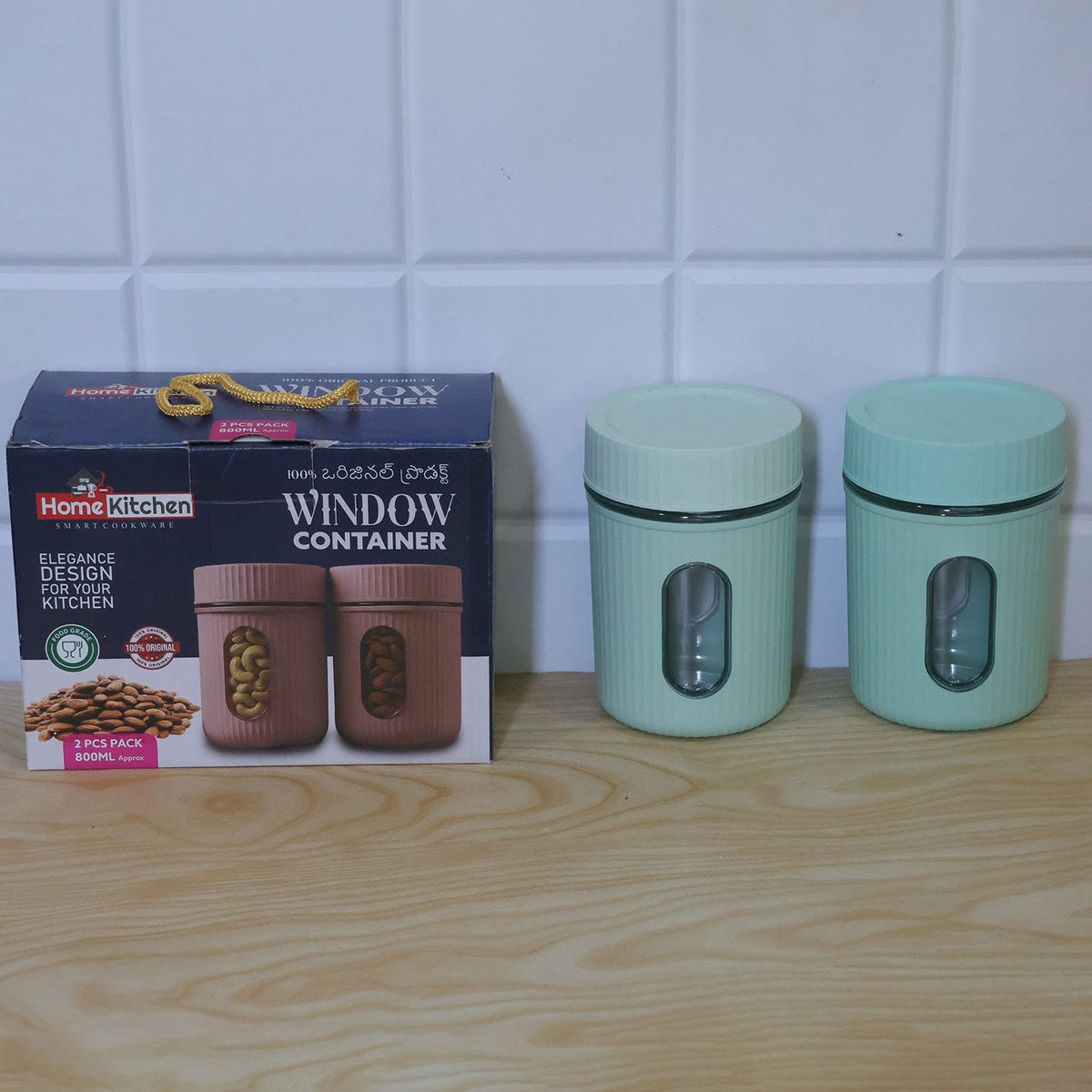 Kitchen Storage Container Set – Airtight 2-Pc 750 ML Set