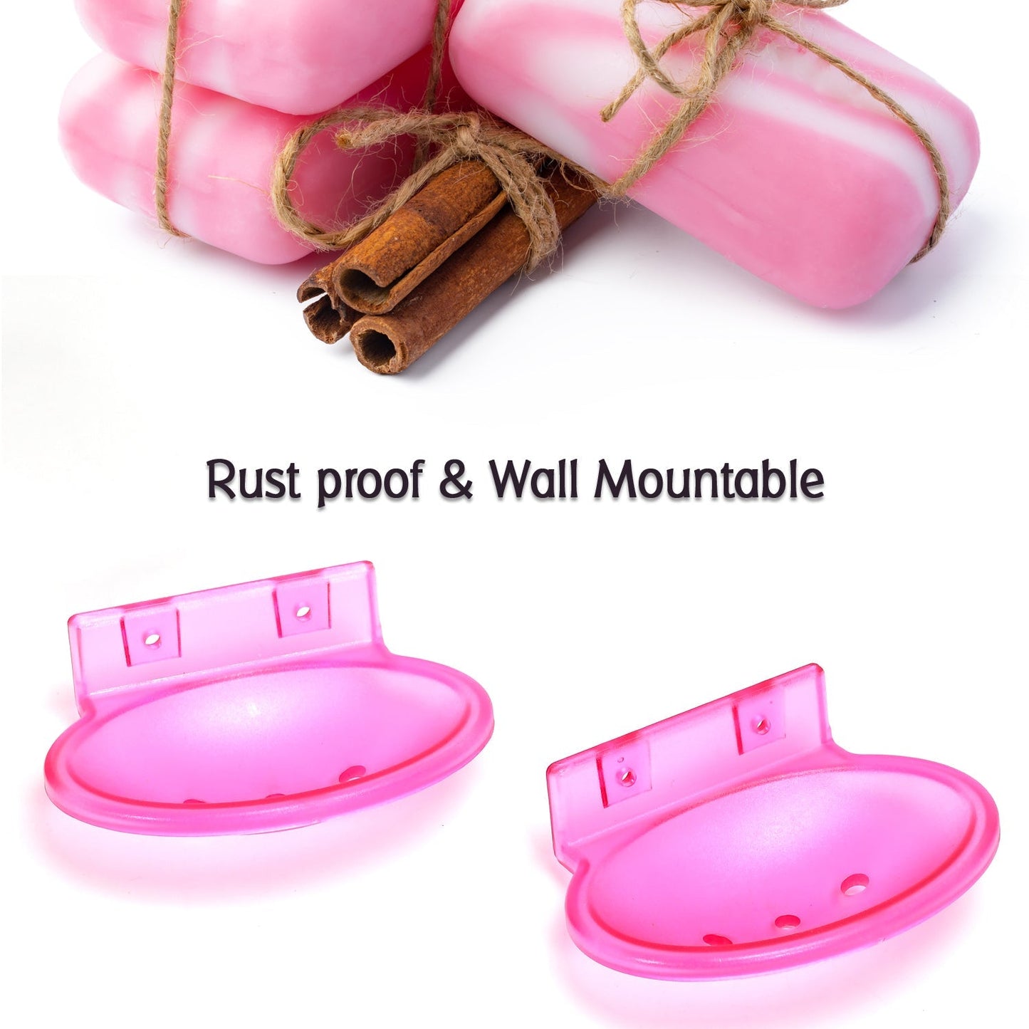 7643 Ovel Soap Dish Single Shop Tray ( 2 Pcs )