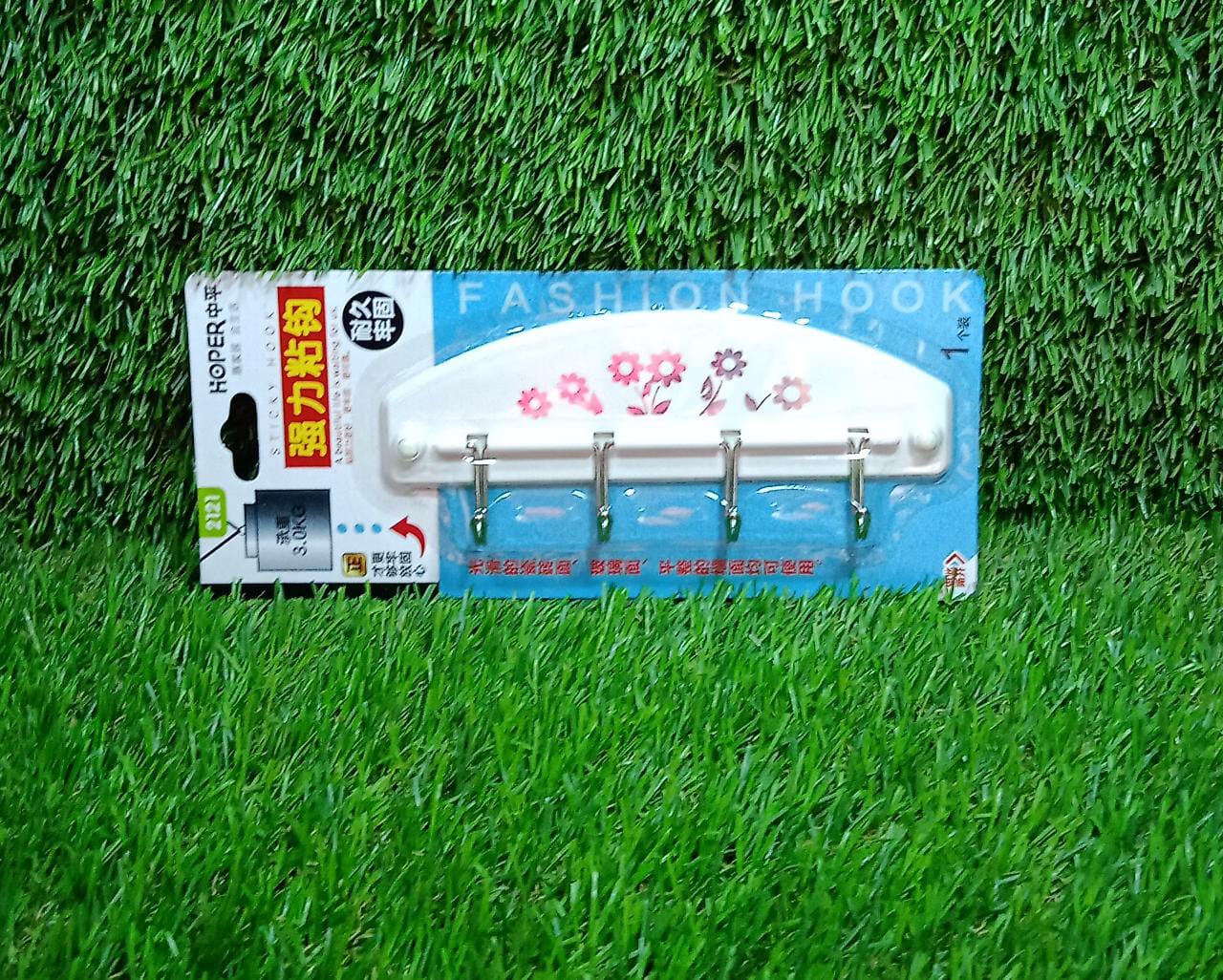 Wall Adhesive Hook Hanger 4 Hooks Hanger Strong Multipurpose Hanger Hooks