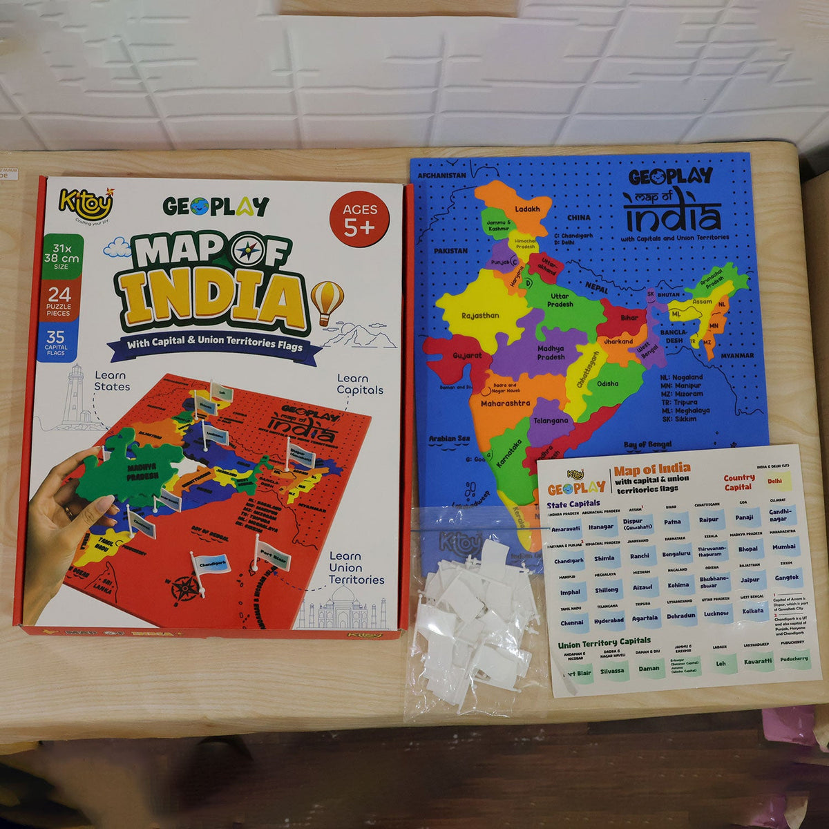 Map puzzle kids learning use
