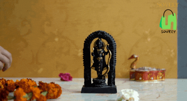 Sovely Shri Ram Lala Murti Ayodhya Idol Prabhu Ram Murti Resin Shree Ram Lalla Statue Home Decor Office Gifts, Ram Tample, Ram Mandir Housewarming Decoration Items