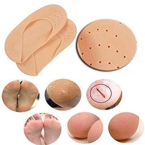Sovely Anti Crack Silicone Gel Foot Protector Moisturizing Socks for Foot-Care and Heel Cracks Socks for Cracked Feet Heel Pad For Feet, Silicon Heel Pad For Women Pain Relief, Crack Heel Repair Socks Full Length Silicone Gel Foot Protector 1 Pair