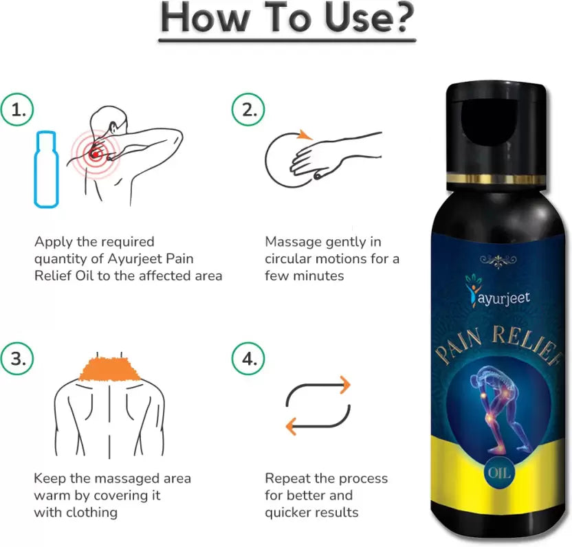 Ayurvedic Pain Relief Massage Oil (Pack of 2)