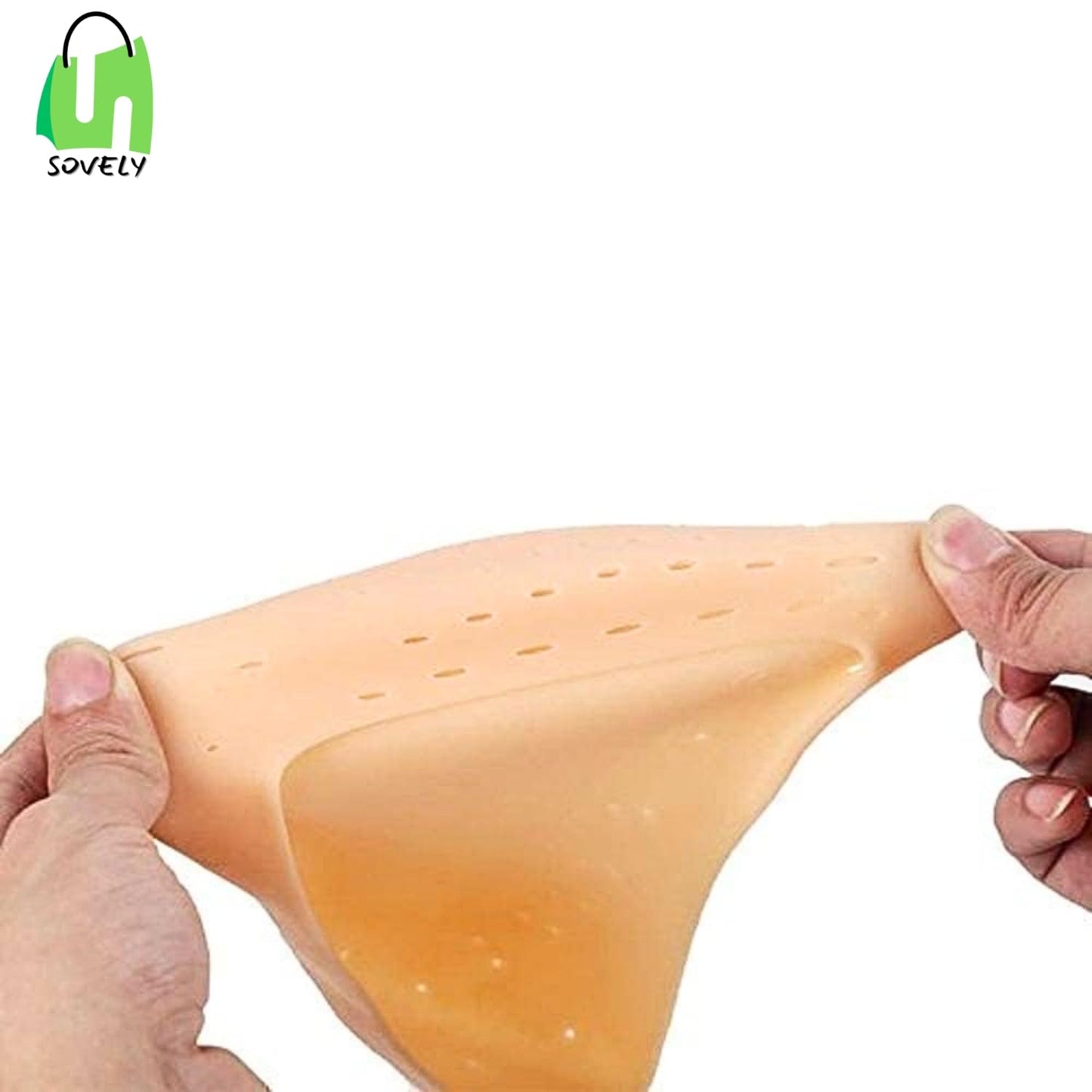 Sovely Anti Crack Silicone Gel Foot Protector Moisturizing Socks for Foot-Care and Heel Cracks Socks for Cracked Feet Heel Pad For Feet, Silicon Heel Pad For Women Pain Relief, Crack Heel Repair Socks Full Length Silicone Gel Foot Protector 1 Pair