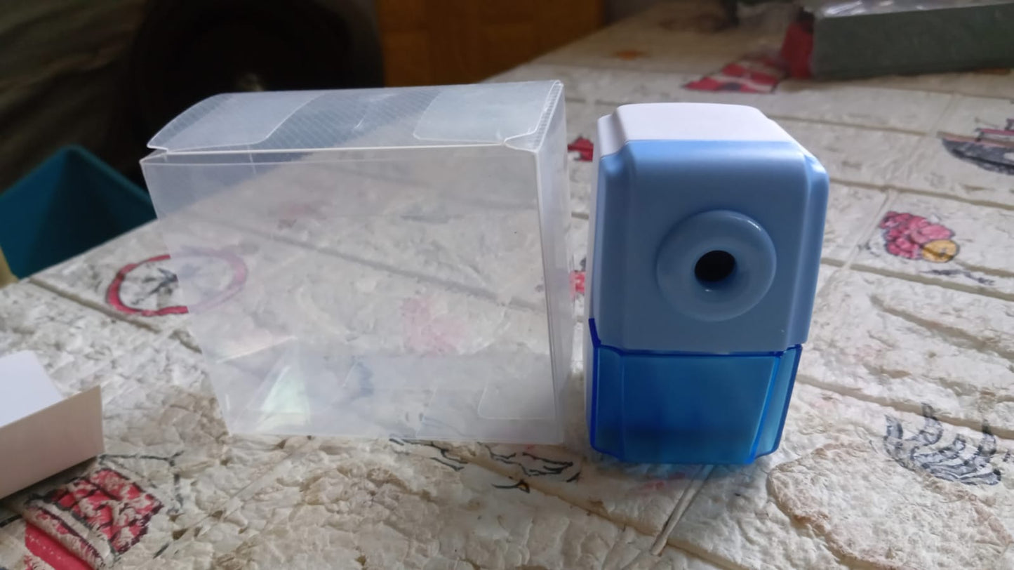 Pen Pencil Sharpener | Simple Student Office Pencil Sharpener | Fashionable and Convenient Non-Slip Base Pencil Sharpener,Lightweight Manual Sharpener, Non-Slip Handle (1 Pc)