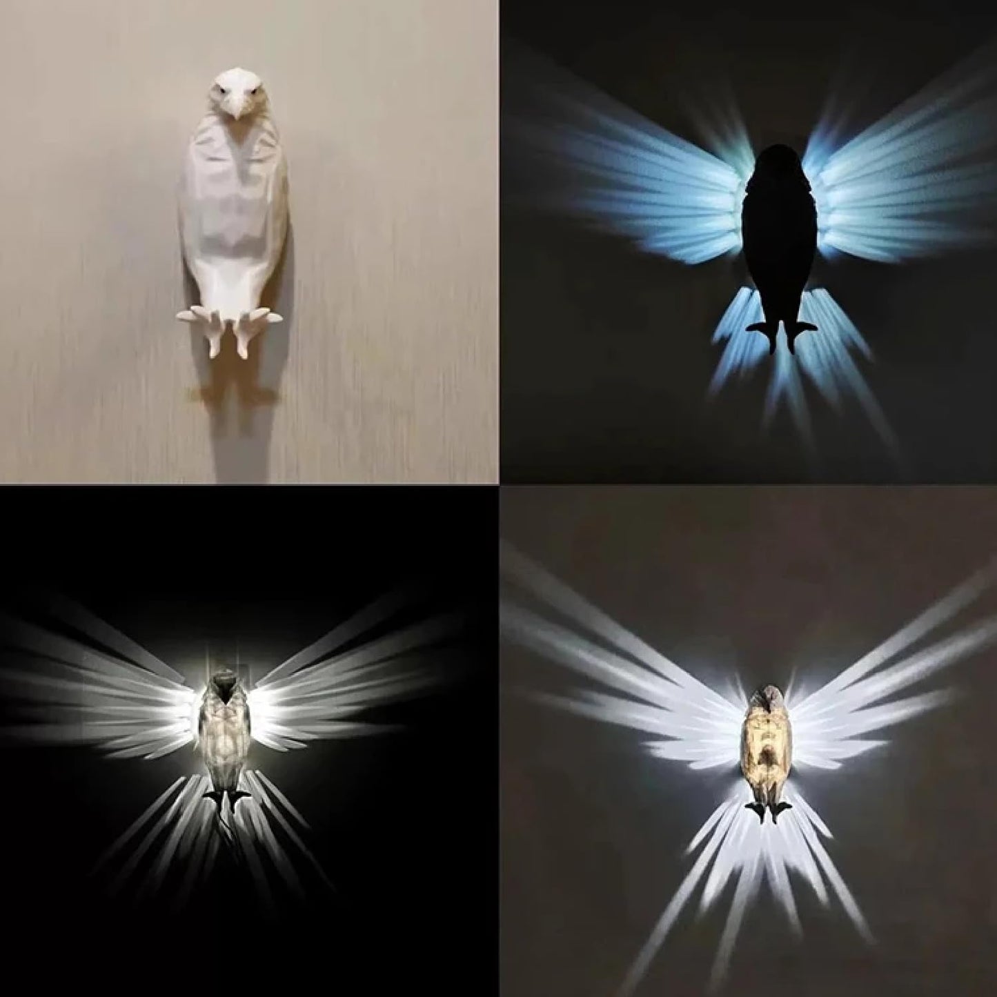Eagle Wall Light,3D Owl Wall Light, Animals Led Owl Eagle Lamp Night Light, 3D Night Lamp Wall Led Home Decoration Lamp