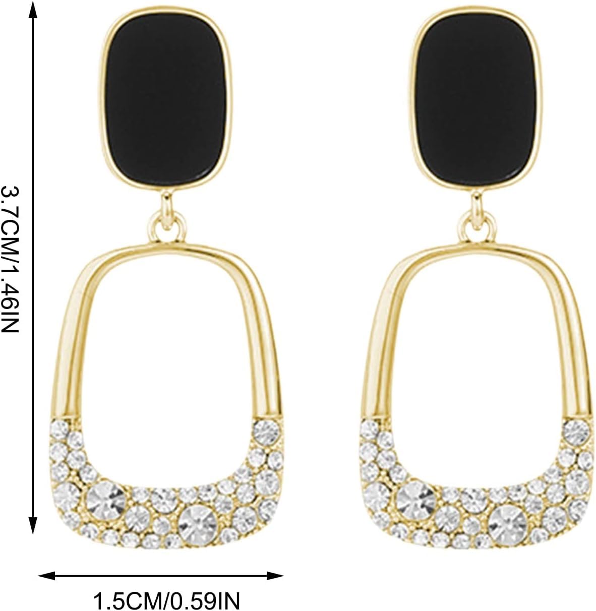Combo Korean Triinkkets Geometric Pendant Earrings Korean Women's Zircon Opal Earring Pearly Tales Stud Earrings, Multi Design Earrings Combo Earrings for Women, 7 Pairs