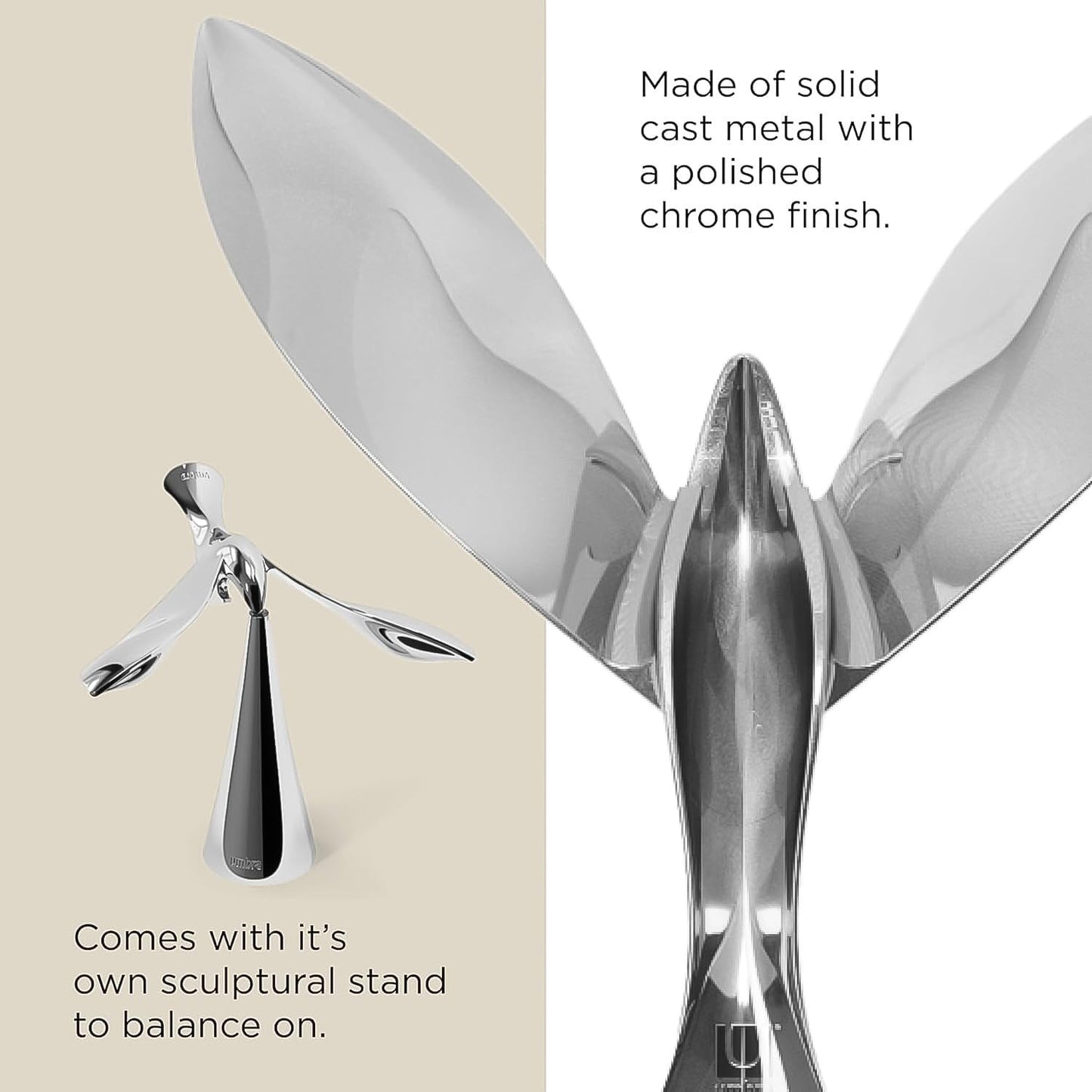 Metallic Bird-Shaped Balancing Bottle Opener, Zinc Alloy, Multifunction