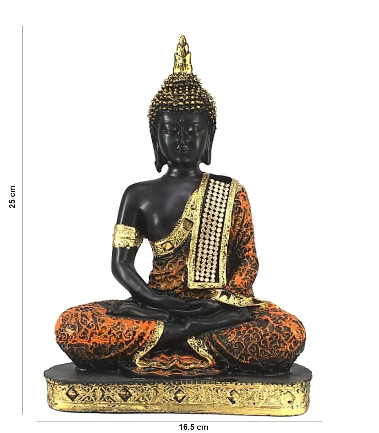 SOVELY Beautiful Sitting Buddha Idol Statue for Home & Garden Living Room | Healing Spirit Blessing Buddha Statue 07