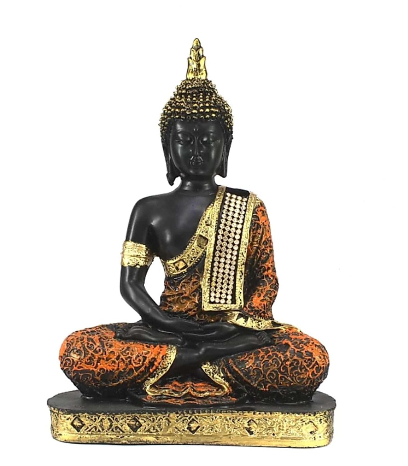SOVELY Beautiful Sitting Buddha Idol Statue for Home & Garden Living Room | Healing Spirit Blessing Buddha Statue 07