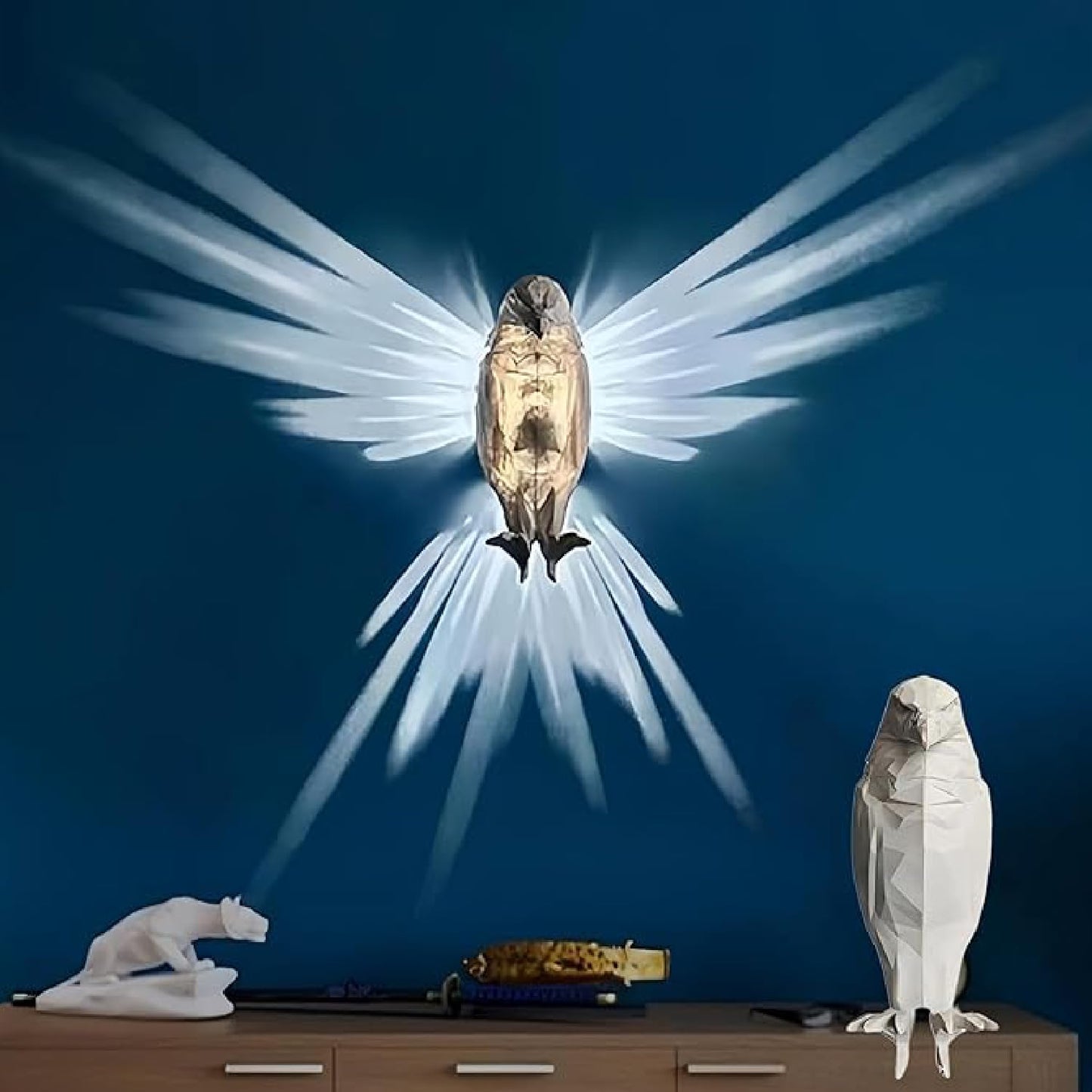 Eagle Wall Light,3D Owl Wall Light, Animals Led Owl Eagle Lamp Night Light, 3D Night Lamp Wall Led Home Decoration Lamp