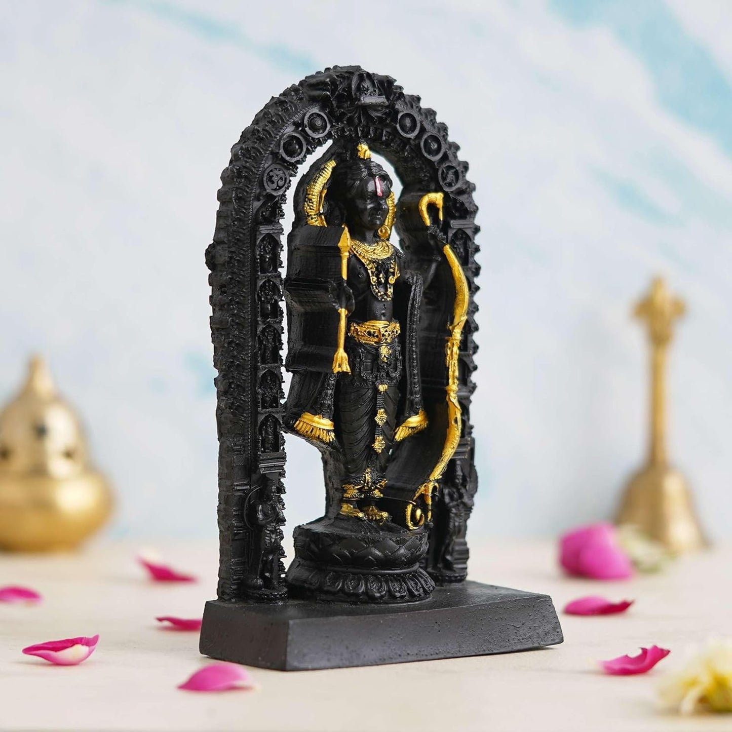 Sovely Shri Ram Lala Murti Ayodhya Idol Prabhu Ram Murti Resin Shree Ram Lalla Statue Home Decor Office Gifts, Ram Tample, Ram Mandir Housewarming Decoration Items