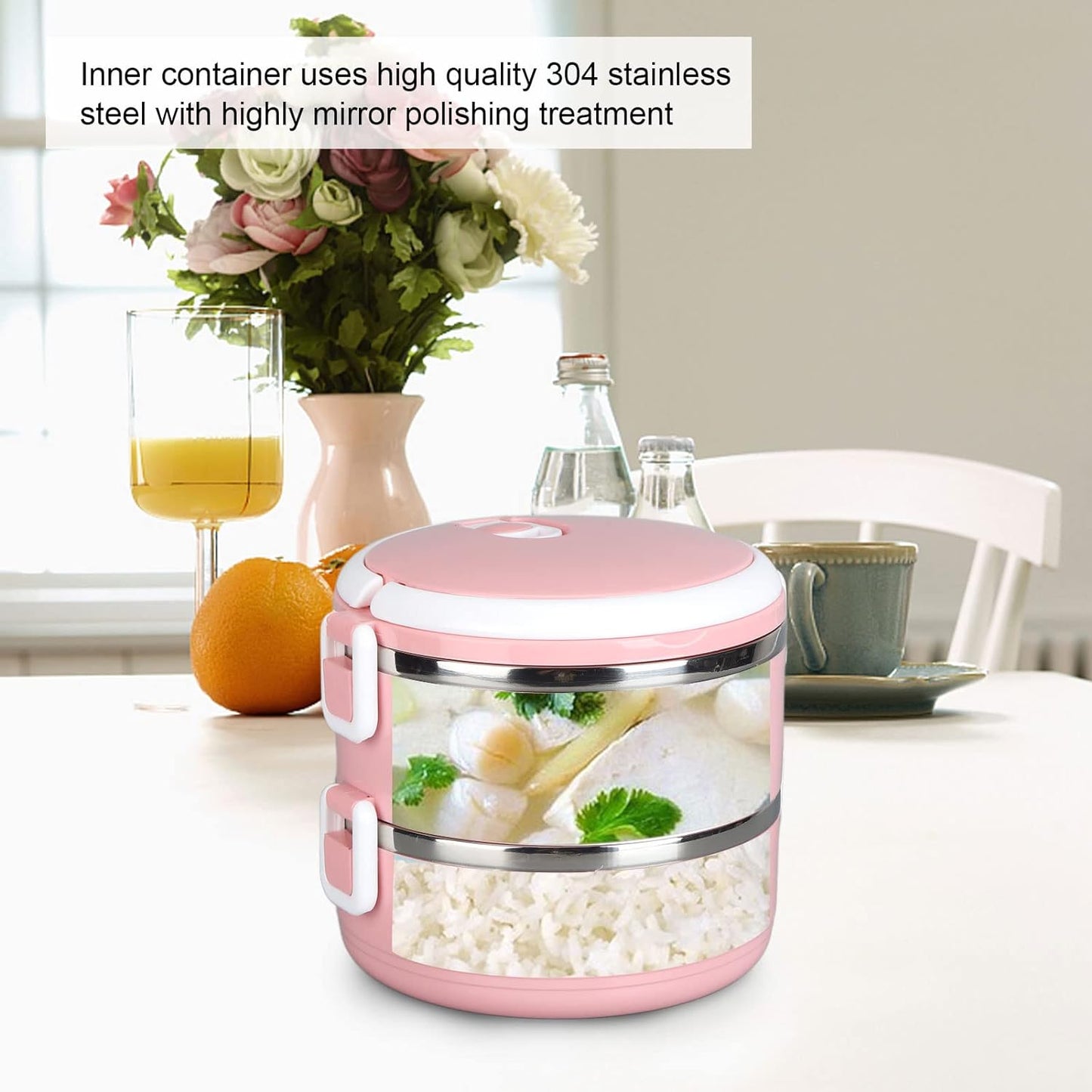 Doraemon 2layer Lunch Box Steel High Quality 2 Layer Tiffin Box For Home , Office & School Use