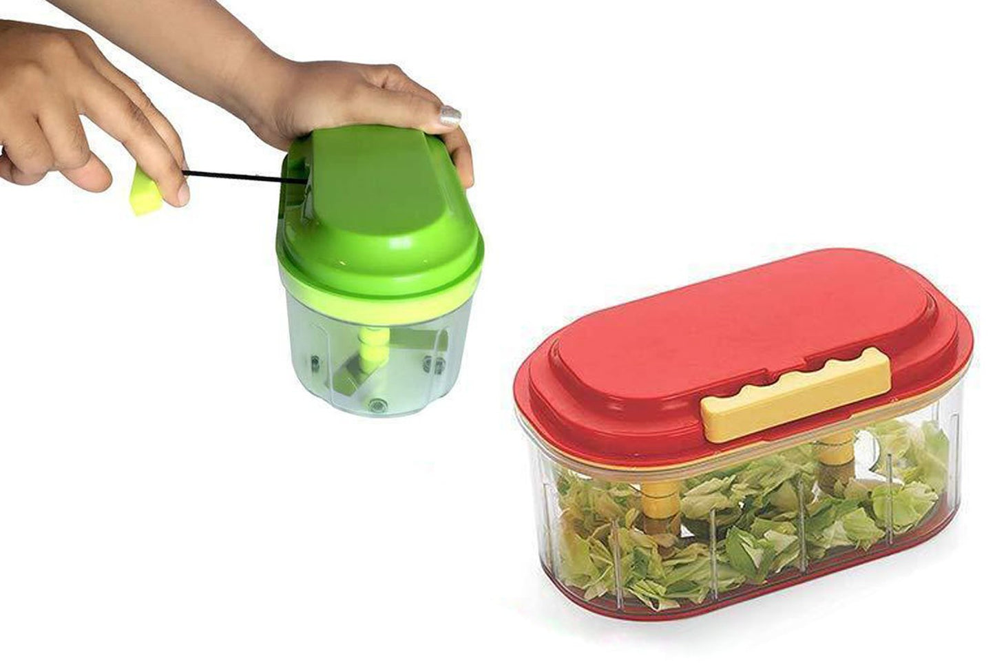 0071 Plastic Vegetable Chopper (1000 ml) Your Brand