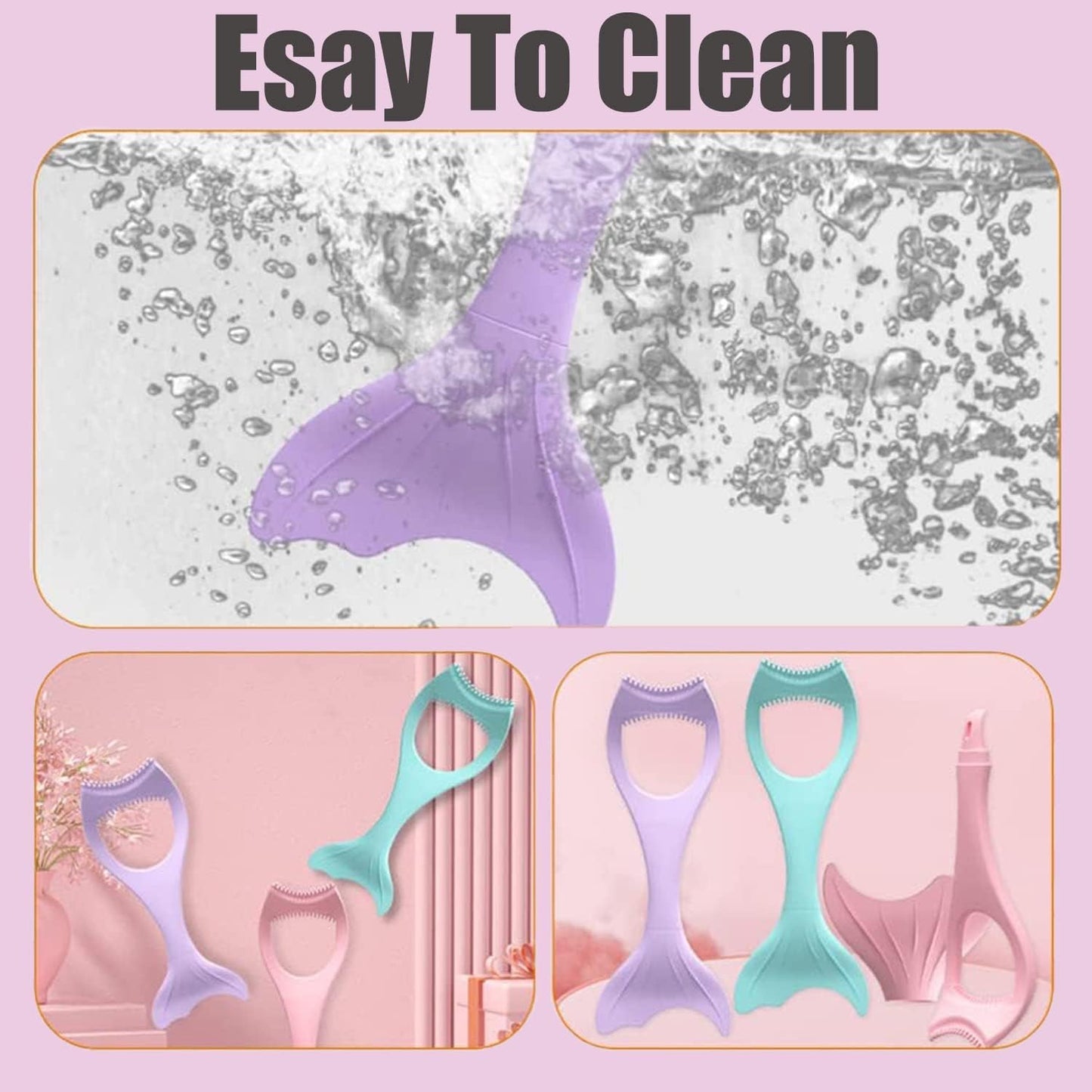 Mascara Guard, Silicone Mascara Shield Applicator, Eyelash Comb Cosmetic Tool, Reusable Makeup Eyelash Tool, Detachable Silicone Eyeliner Stencils Wing Eyelashes Brush Curler Comb Eye Makeup Tool, 1 Pcs