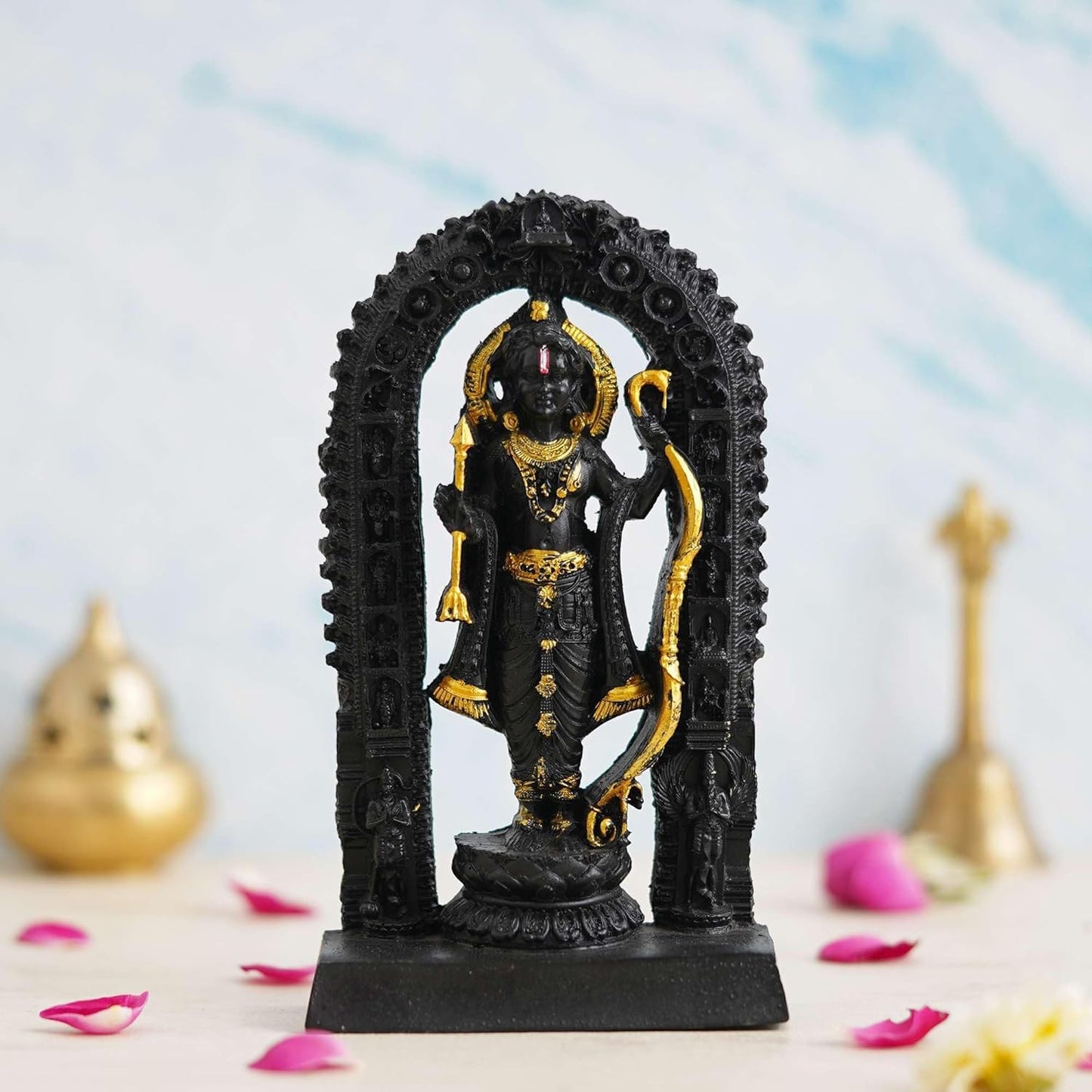 Sovely Shri Ram Lala Murti Ayodhya Idol Prabhu Ram Murti Resin Shree Ram Lalla Statue Home Decor Office Gifts, Ram Tample, Ram Mandir Housewarming Decoration Items