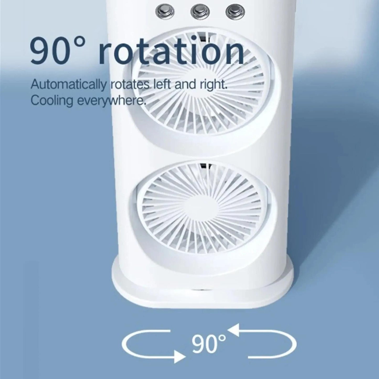 Reachable Mini Ac Cooler Fan with Mist Spray and Dual Fan