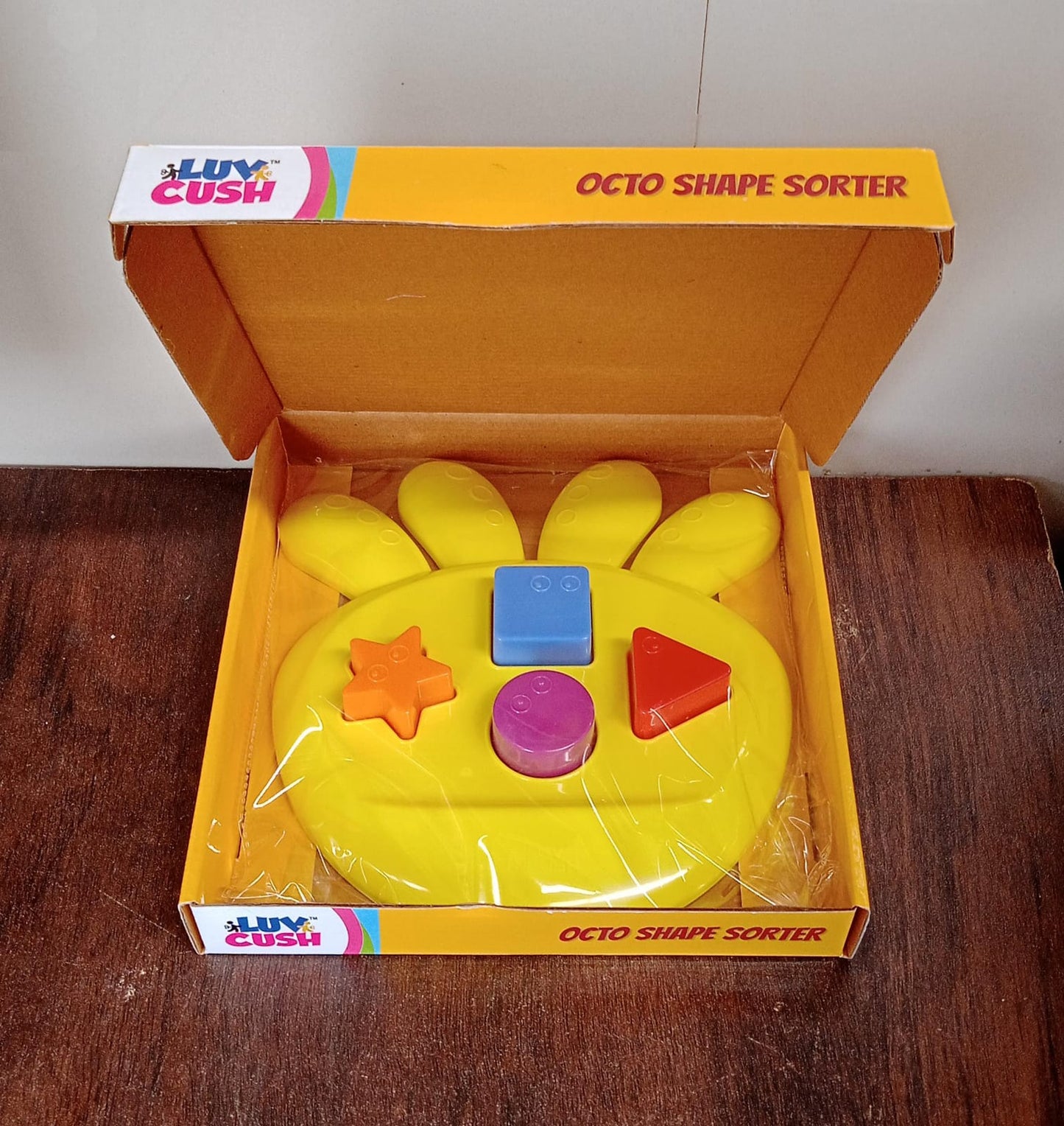 octo Shape sorter Toy Game That Make Your Kid's brain Sharp, Increase Grasping And Sorting Power Education Learning For Girls & boy, Gift Product (1 Pc)