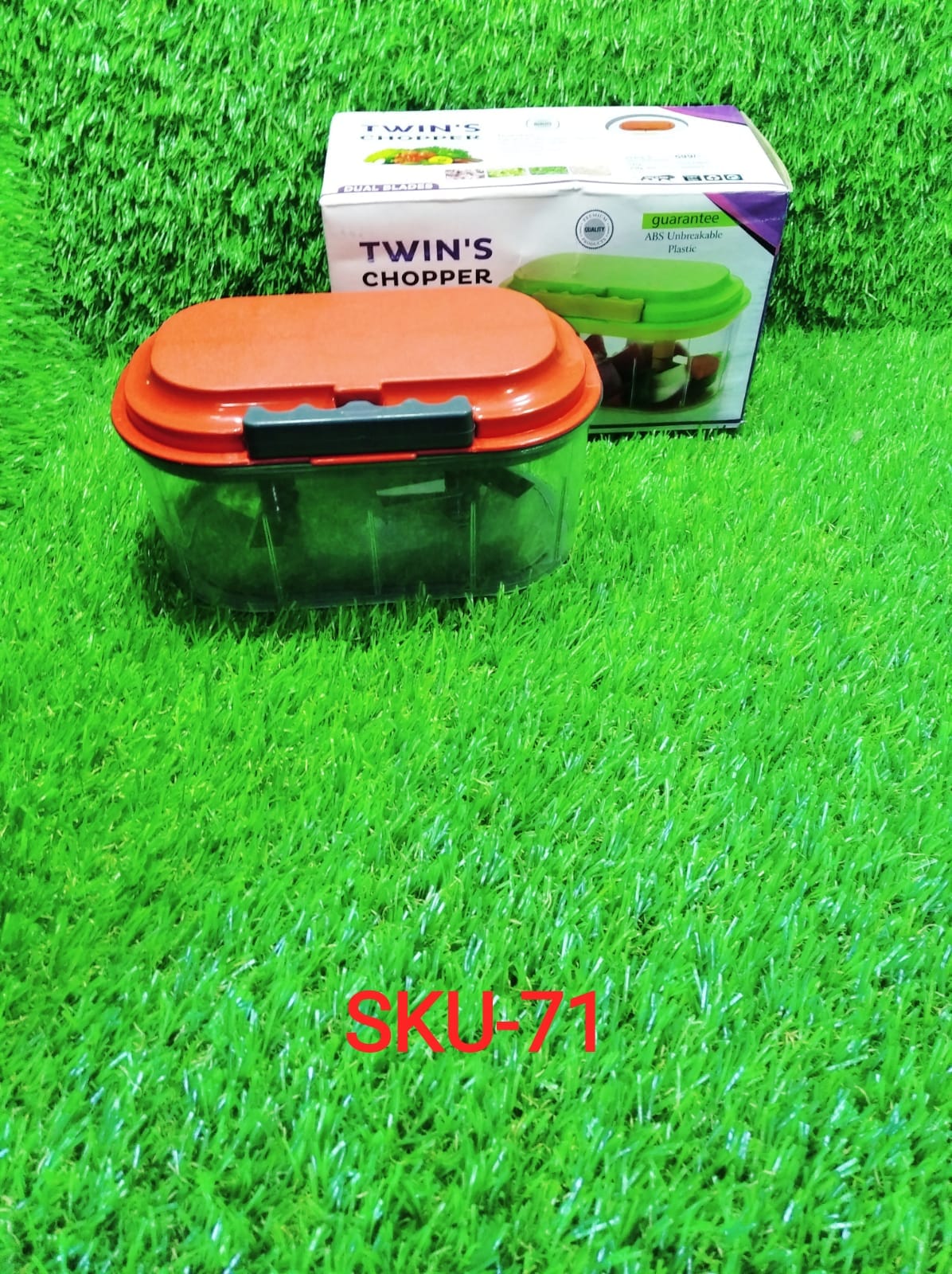 0071 Plastic Vegetable Chopper (1000 ml) Your Brand