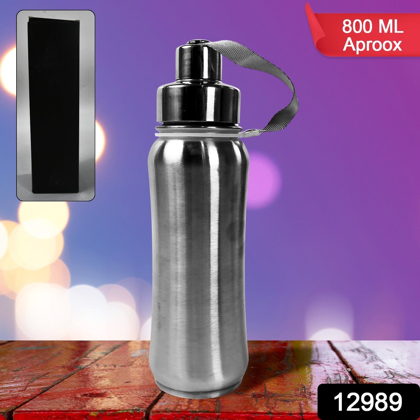 Stainless Steel Insulated Water Bottle with Strainer for Home, Traveling Fridge Water Bottle, Leak Proof, Rust Proof, Cold & Hot | Leak Proof | Office Bottle | Gym | Home | Kitchen | Hiking | Trekking | Travel Bottle (800 ML Approx)