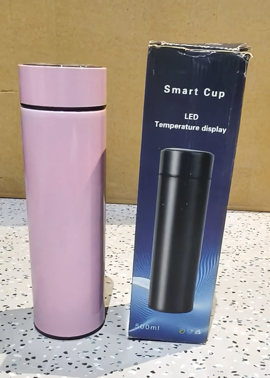 Pink Vacuum Insulated Water Bottle (1 Pc / 500ML)