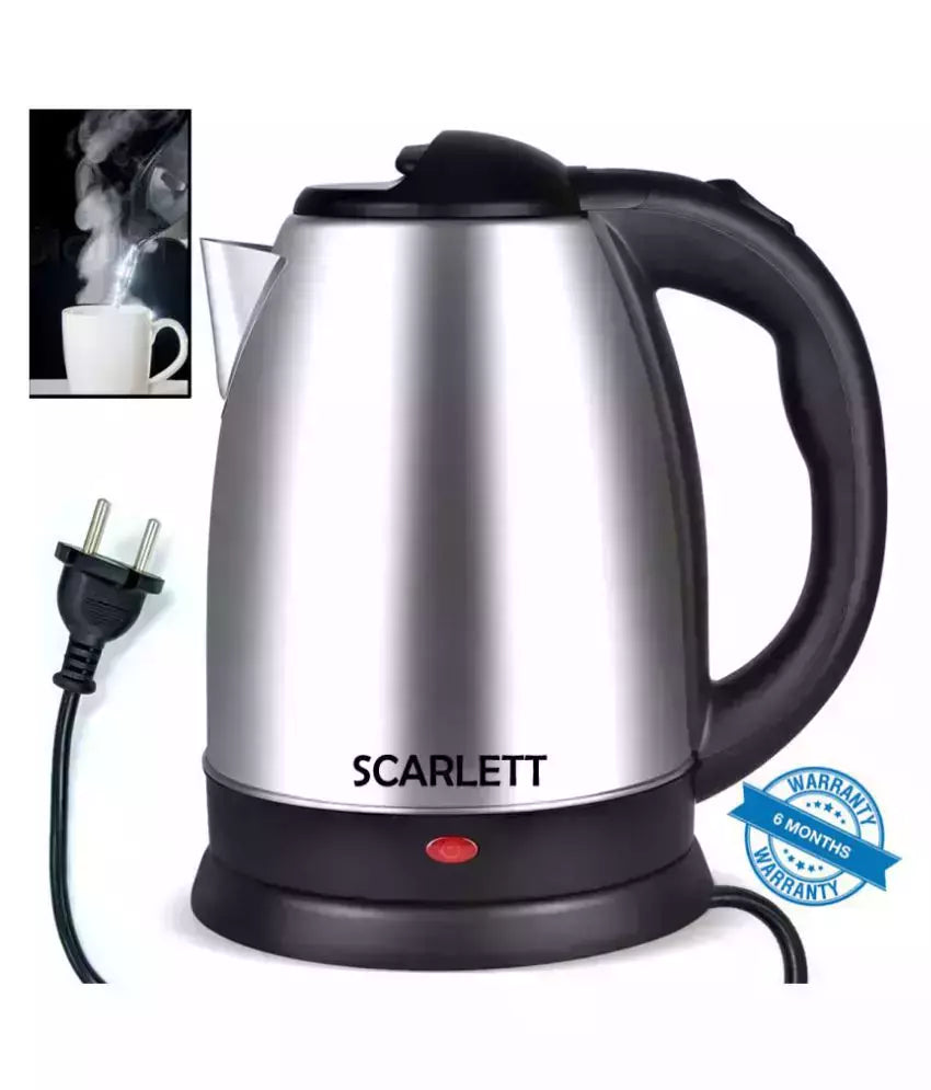 Scarlett 1500W 2 Liter Stainless Steel Electric Kettle