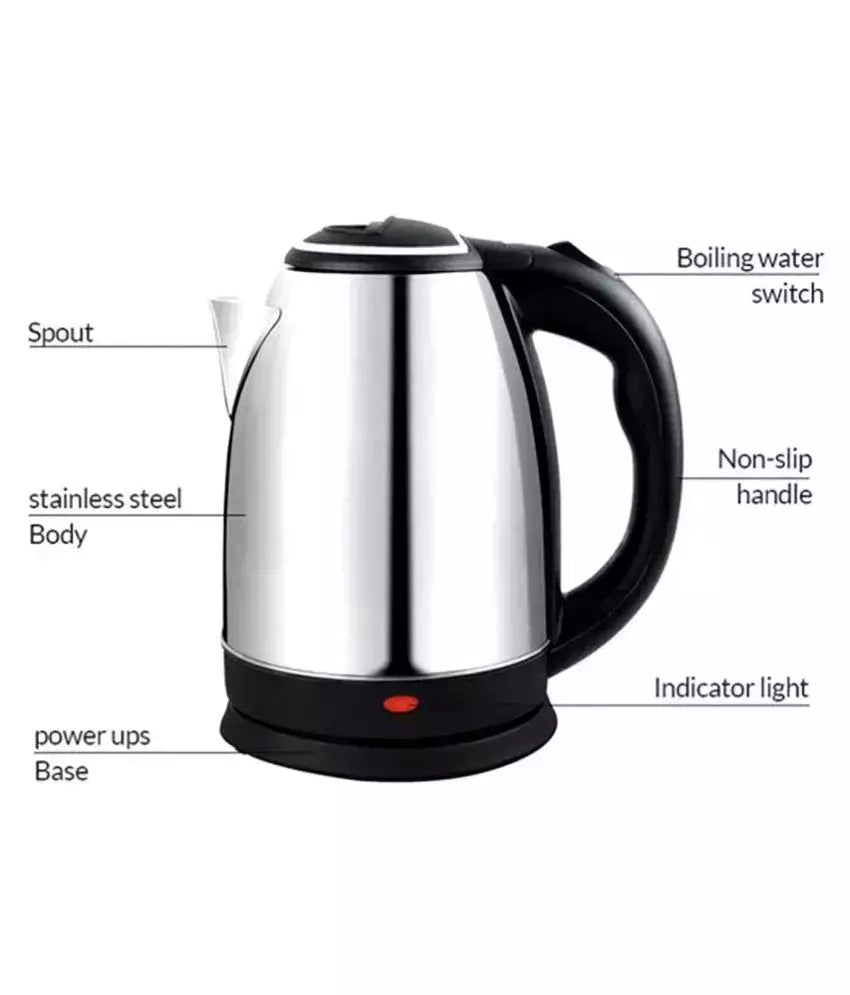 Scarlett 1500W 2 Liter Stainless Steel Electric Kettle