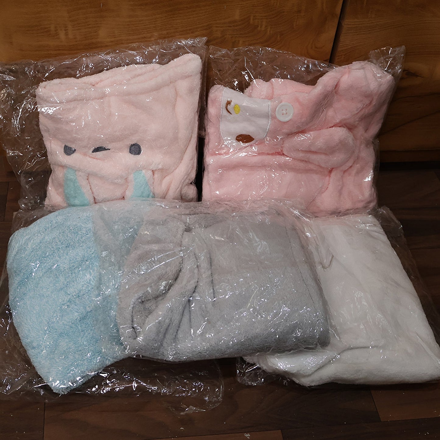 Soft Microfiber Hair Drying Towel Wrap (1 Pc / Mix Design)