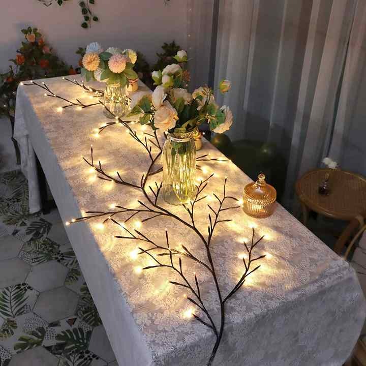 Willow Vine Lights Flexible Enchanted Fairy Lights LED Tree Branch Light Decorative Twinkle Tree Branches for Home Wall Decor