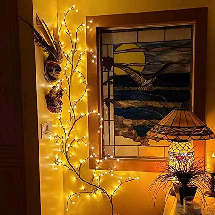 Willow Vine Lights Flexible Enchanted Fairy Lights LED Tree Branch Light Decorative Twinkle Tree Branches for Home Wall Decor