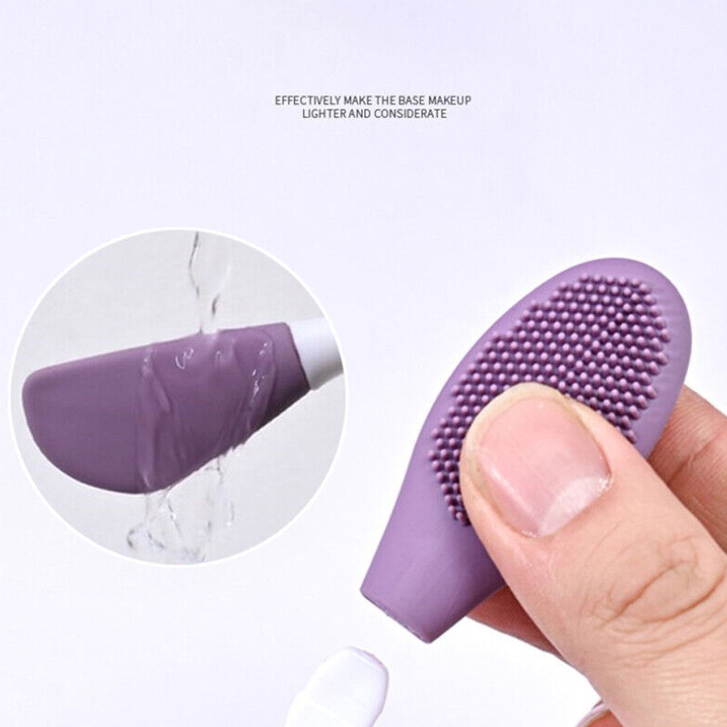 Double-headed Silicone Face Mask Applicator Brush For Face Cleansing And Applying Mask Salon Special Facial Brush Tool (Pack Of 2)