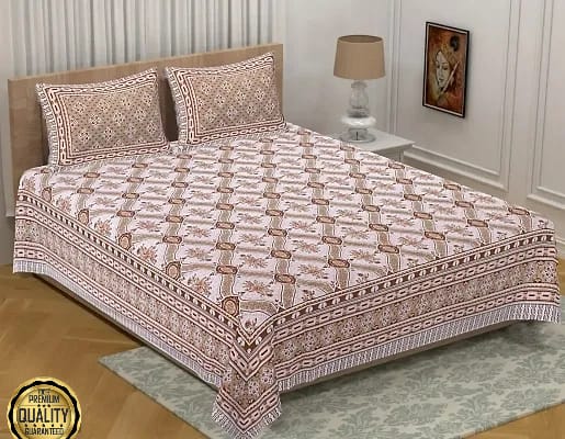Pack of 1 King size bedsheet set 1 Bedsheet With 2 Pillow Covers