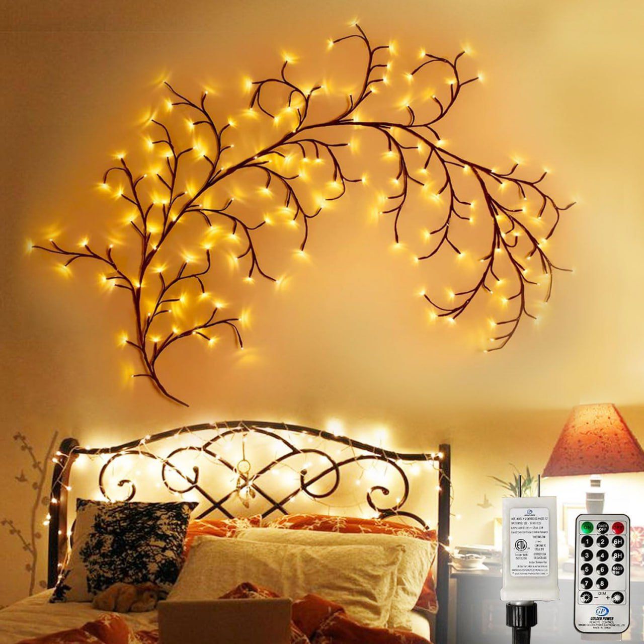 Willow Vine Lights Flexible Enchanted Fairy Lights LED Tree Branch Light Decorative Twinkle Tree Branches for Home Wall Decor