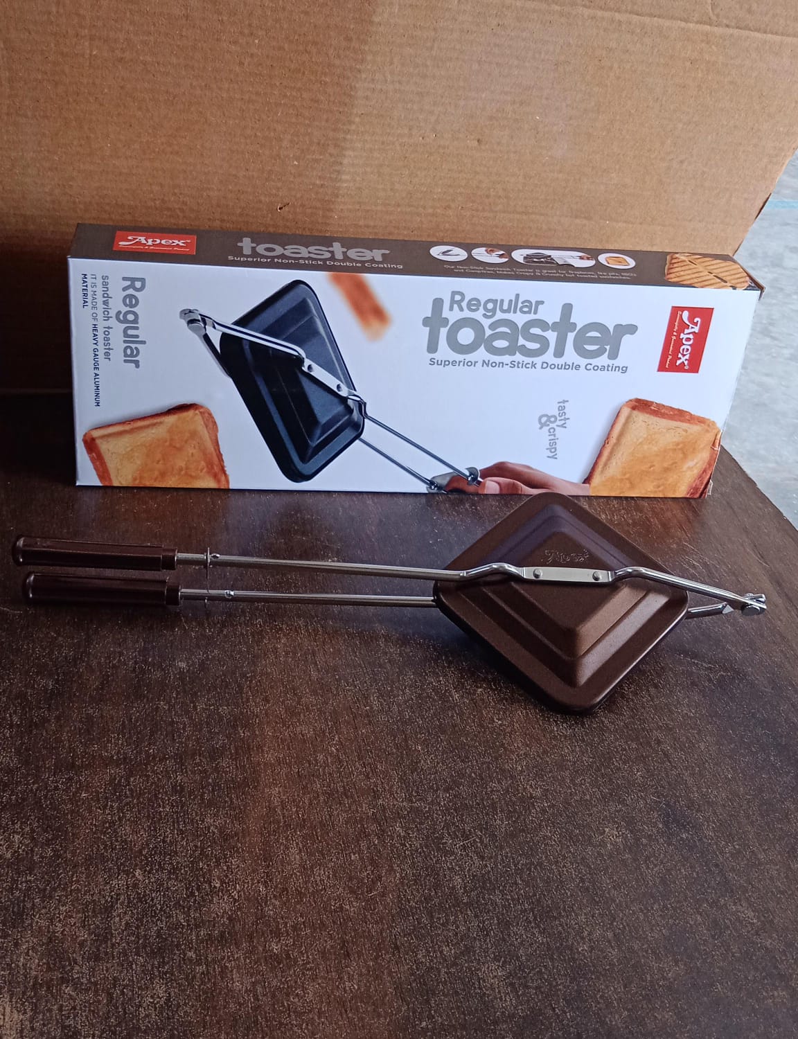 Apex Regular Non-Stick Flame-Based Sandwich Toaster