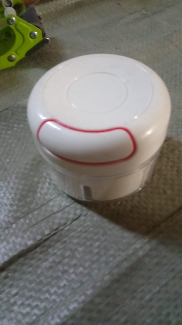 Multi-Function Manual Food Chopper, Garlic Grinder Vegetable Chopper, Portable Mini Household Garlic Slicer, Ginger Slicer, Garlic Cutter Chopper, Vegetable Slicer, Kitchen Gadget, 2 Blade (1 Pc )