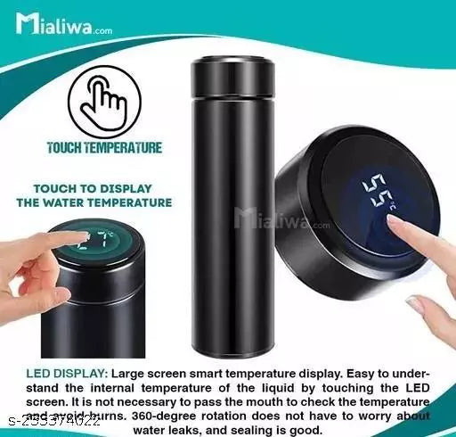 Temperature bottle black