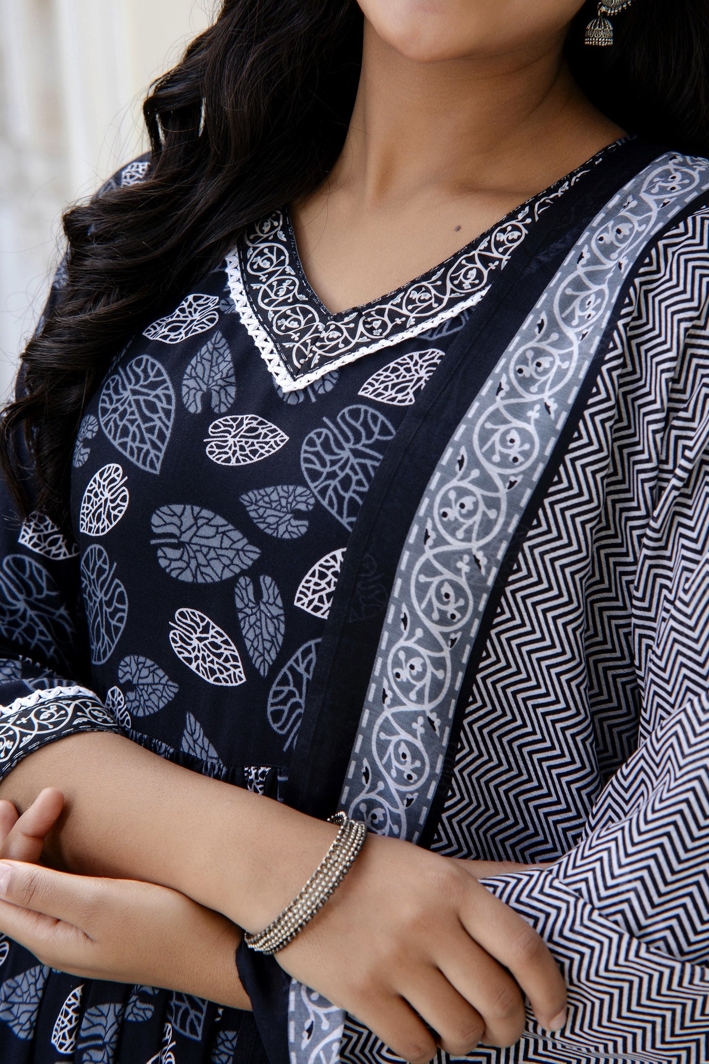 Floral Printed Rayon Kurta With Pants & Dupatta