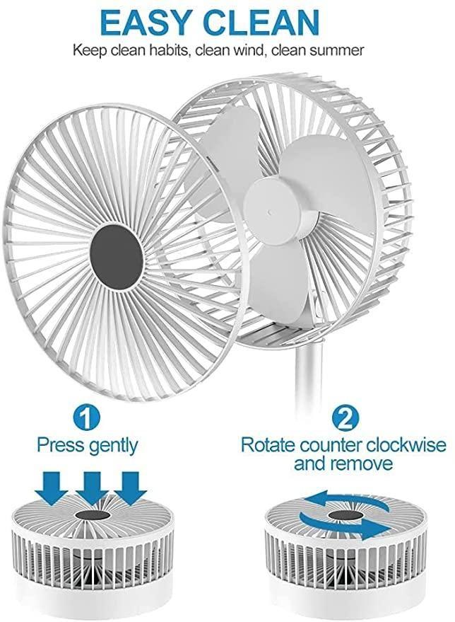 Standing Rechargeable Pedestal Fan