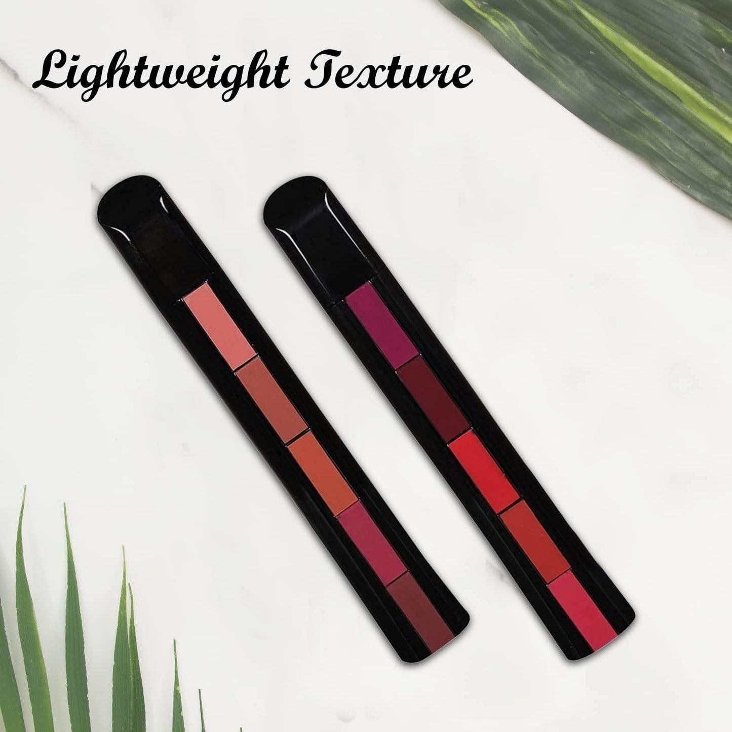FAB 5 Matte Finish 5 in 1 Lipstick Pack Of 2