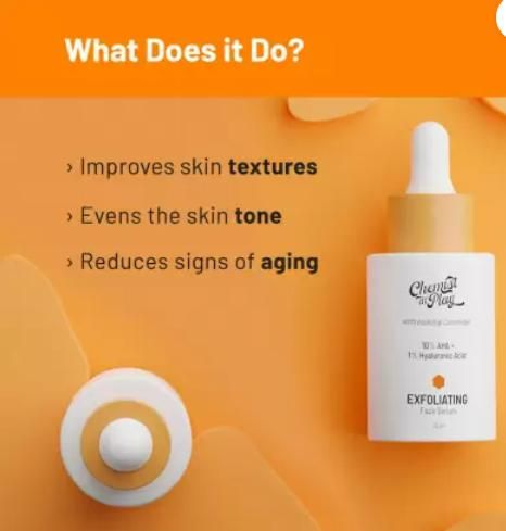 Exfoliating Face Serum Removes Dead Skin