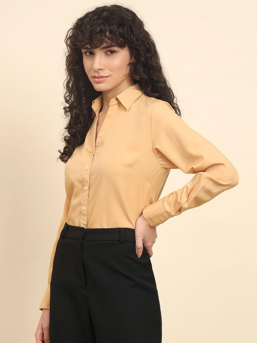 TRENDARREST Beige Dart Shirt