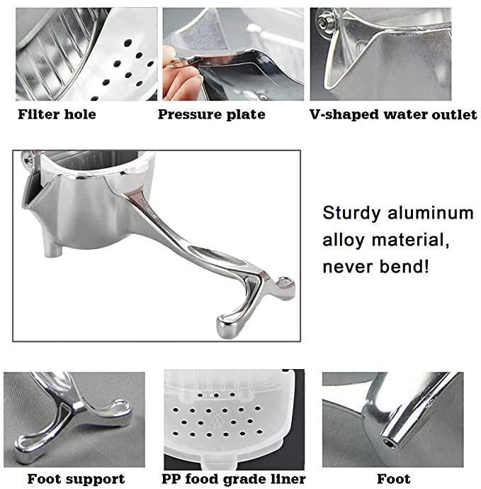 Manual Fruit Press Aluminum Squeezer